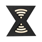 Retelis Zewnętrzna lampa ścienna LED, 12 W, metalowa, czarna