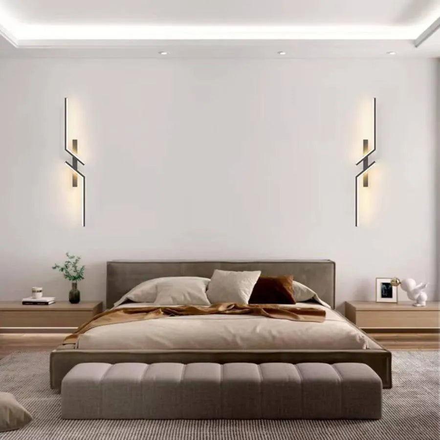 Elliana LED Kinkiet 18W Czarny Biały