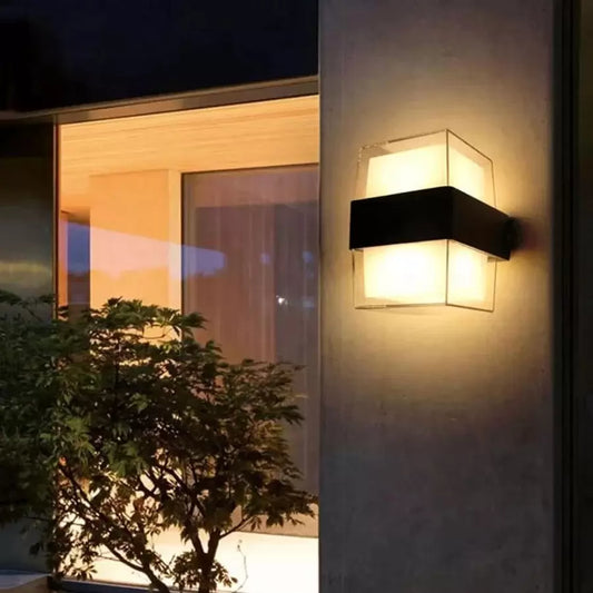 Lampa ścienna zewnętrzna LED Kennedy 12W czarno-biała