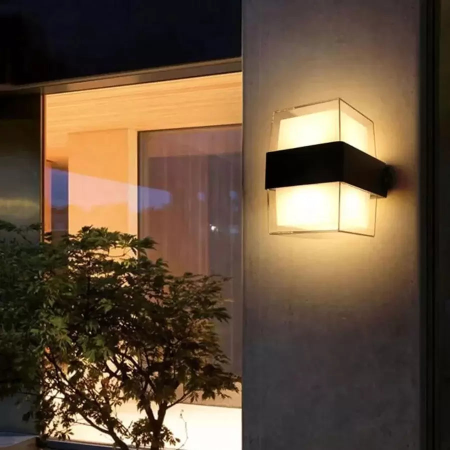 Lampa ścienna zewnętrzna LED Kennedy 12W czarno-biała