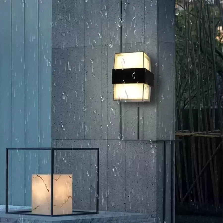 Lampa ścienna zewnętrzna LED Kennedy 12W czarno-biała