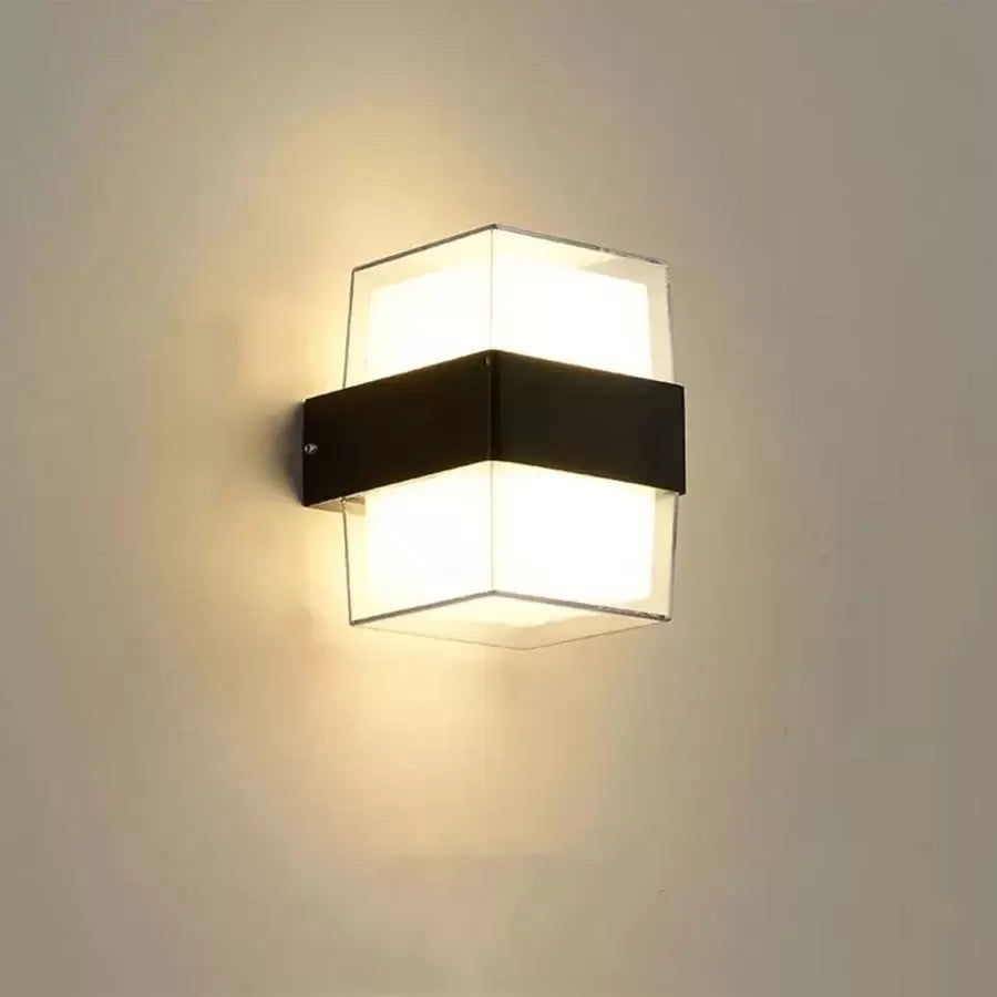 Lampa ścienna zewnętrzna LED Kennedy 12W czarno-biała