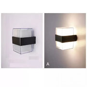 Lampa ścienna zewnętrzna LED Kennedy 12W czarno-biała