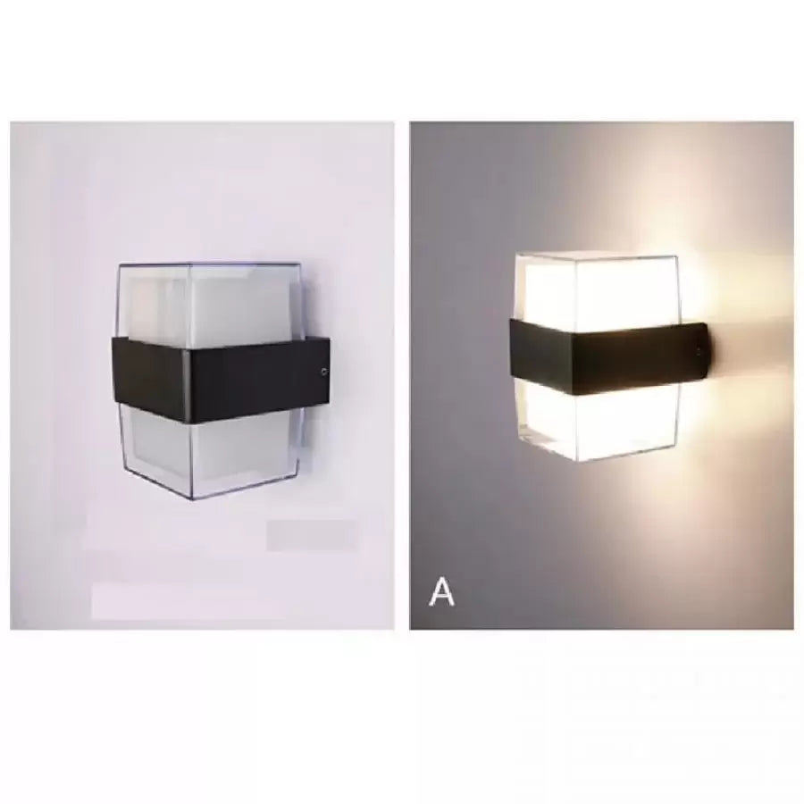 Lampa ścienna zewnętrzna LED Kennedy 12W czarno-biała