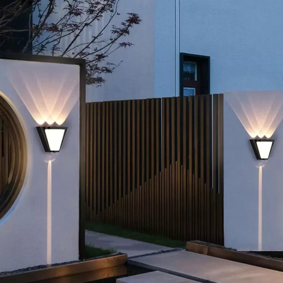 Kylo 9W Zewnętrzna lampa ścienna LED Czarna