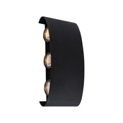 Fantas Kinkiet zewnętrzny i wewnętrzny LED, 6 źródeł x 1 W, IP65, metaliczny, czarny, 3000 K