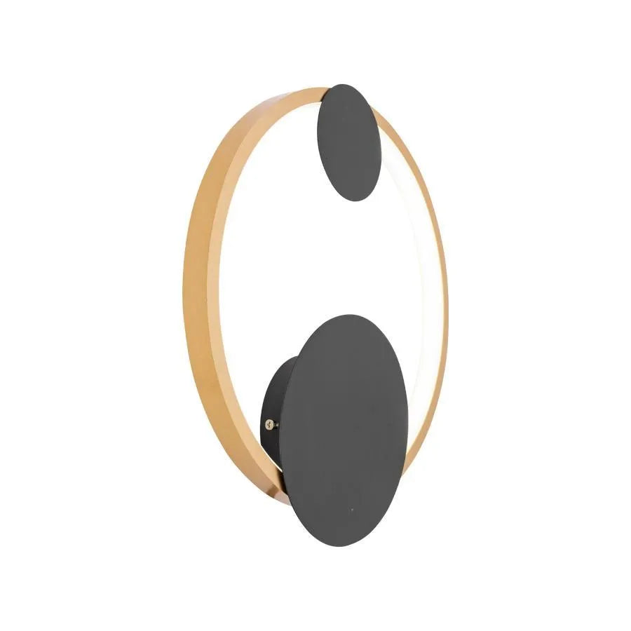 Lampa ścienna LED Gruvis 15W złota