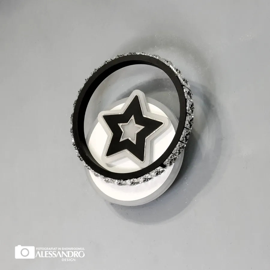 Hadley LED Kinkiet 24W Czarny Biały