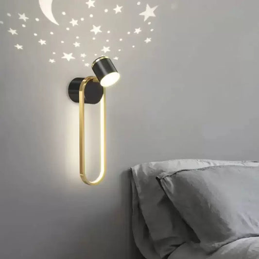Hayden 20W LED Kinkiet Czarny Złoty