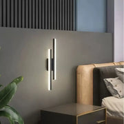 Lampa ścienna LED Lyra, 18 W, akrylowa, czarno-biała