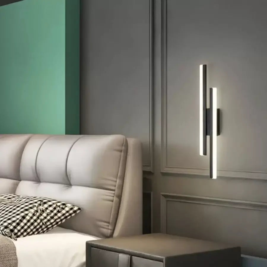 Lampa ścienna LED Lyra, 18 W, akrylowa, czarno-biała