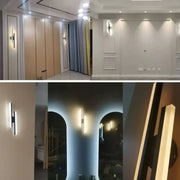 Lampa ścienna LED Lyra, 18 W, akrylowa, czarno-biała