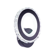 Lampa ścienna LED NOVA Rotonda, 16 W, czarna i ze stali nierdzewnej, ciepłe/zimne/neutralne światło