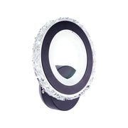 Lampa ścienna LED NOVA Rotonda, 16 W, czarna i ze stali nierdzewnej, ciepłe/zimne/neutralne światło