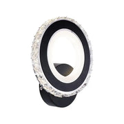 Lampa ścienna LED NOVA Rotonda, 16 W, czarna i ze stali nierdzewnej, ciepłe/zimne/neutralne światło