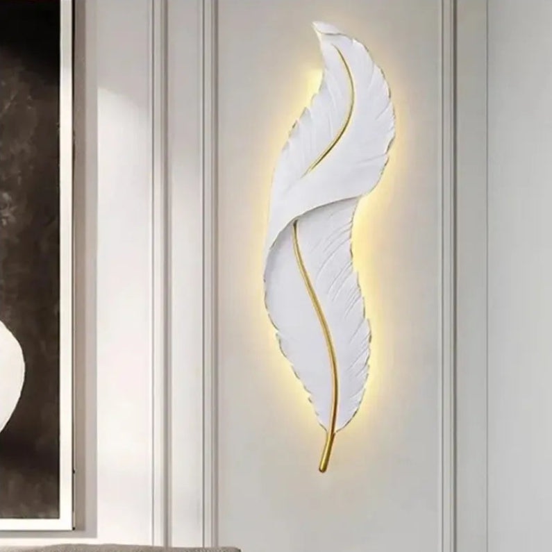 Kinkiet LED Pena 65 cm, zimne/ciepłe/neutralne światło, złoto-biały