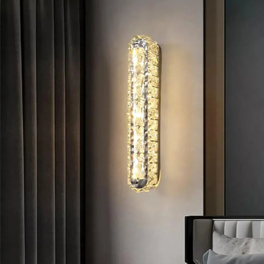 Kinkiet LED PRISCILA, 5W, kryształ, błyszczący chrom, światło ciepłe/zimne/neutralne