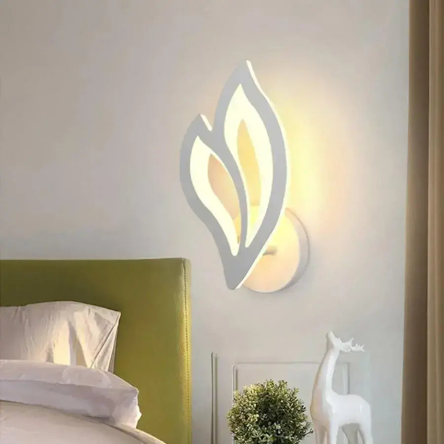 Lampa ścienna LED LILY 15W Petal Zimne/Ciepłe/Neutralne światło Akryl i biały metal