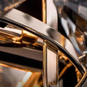 Kinkiet Yasmina 2*E14, Metal i Kryształ, Srebrny