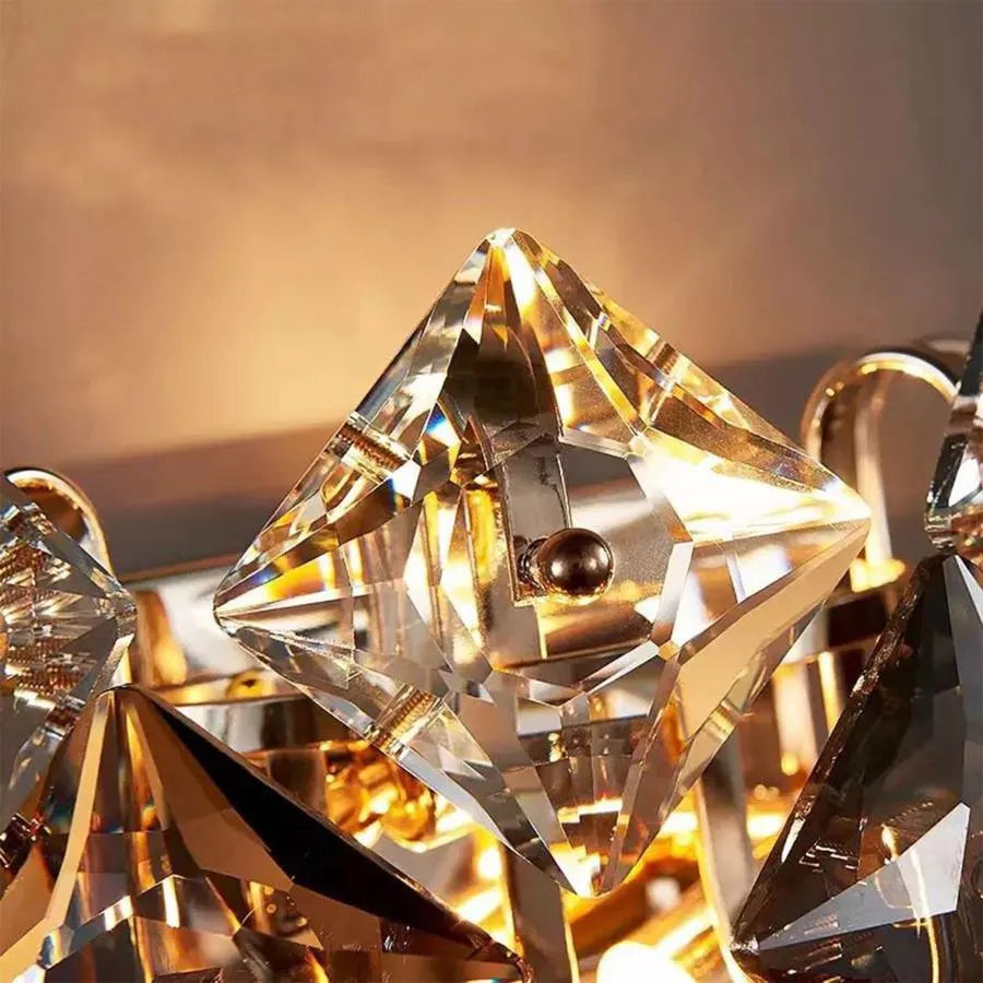 Kinkiet Yasmina 2*E14, Metal i Kryształ, Srebrny