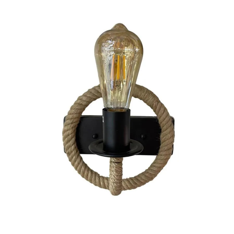 Yolanda Kinkiet 1x E27 Brązowy Czarny