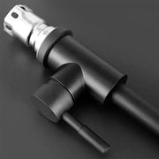 Bateria umywalkowa z obrotową wylewką, czarna, stal nierdzewna SUS304, LY008C