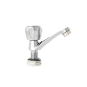 Bateria łazienkowa z mocowaniem do zlewu, zimna woda, pojedynczy uchwyt, błyszczący chrom