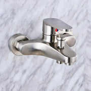 Bateria łazienkowa, stal nierdzewna SUS304, wykończenie satynowe, LY007