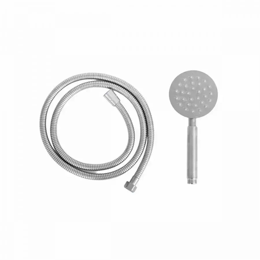 Bateria łazienkowa z głowicą prysznicową, stal nierdzewna SUS304, wykończenie satynowe, LY010