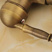 Bateria kuchenna, sanitarna, mosiądz, złoto, OD/2046