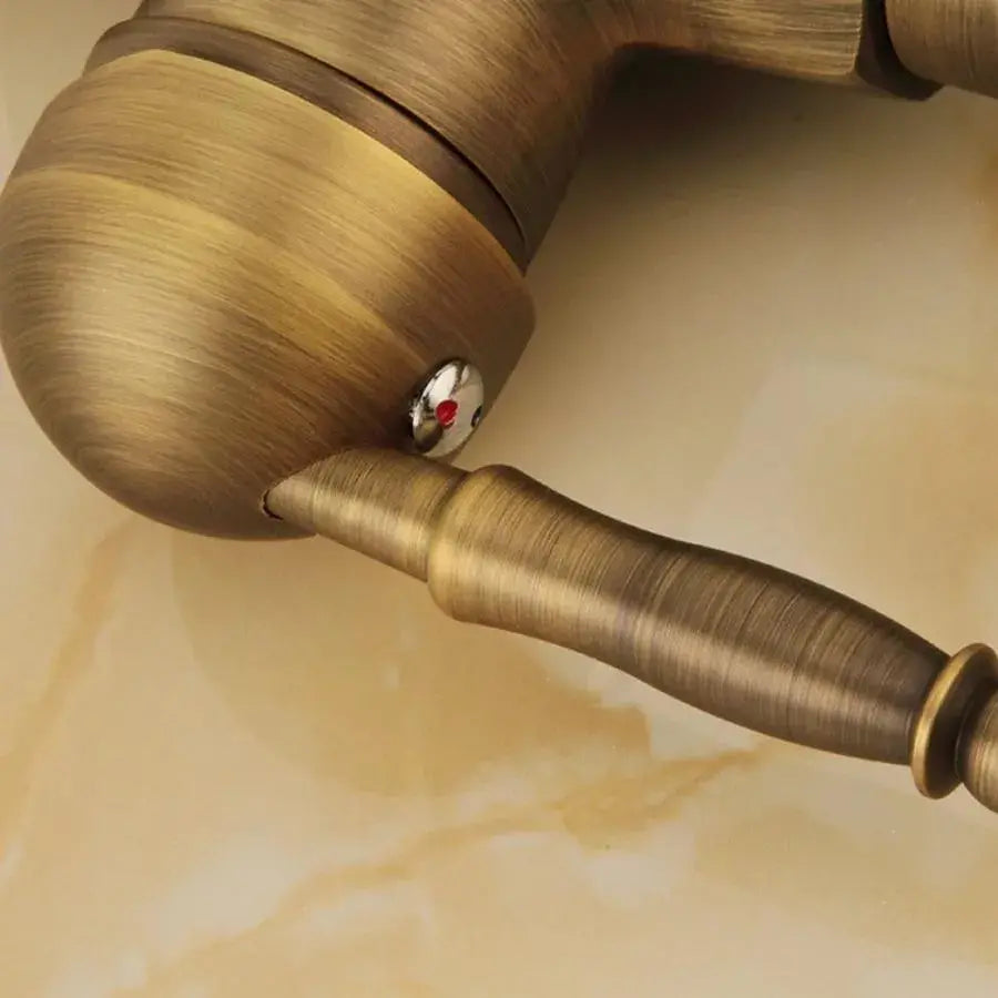 Bateria kuchenna, sanitarna, mosiądz, złoto, OD/2046