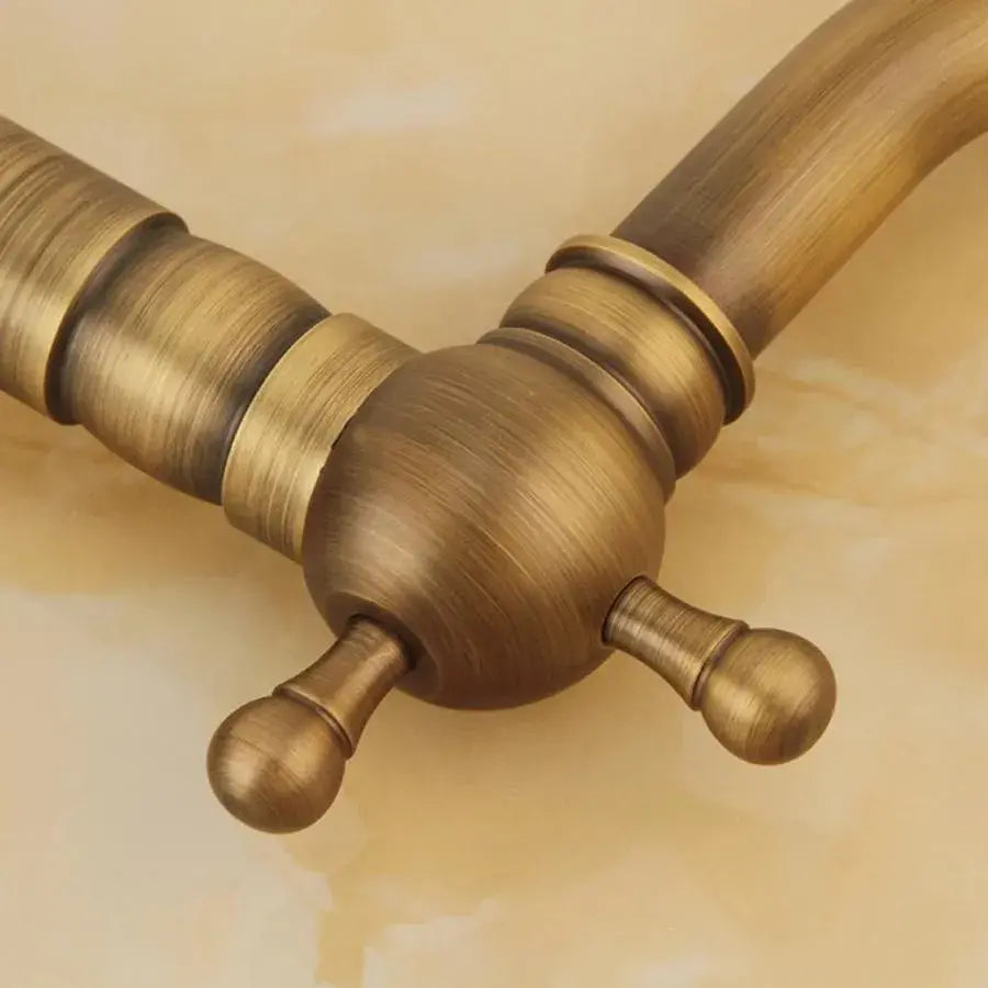 Bateria kuchenna, sanitarna, mosiądz, złoto, OD/2046