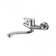 Bateria kuchenna ścienna z obrotową wylewką, stop, chrom, PM018