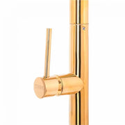 Bateria kuchenna z wyciąganą wylewką prysznicową, mosiądz sanitarny, złoty, CF2043