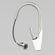 Bateria kuchenna z wyciąganą wylewką, mosiądz sanitarny, chrom, W054