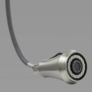 Bateria kuchenna z wyciąganą wylewką, mosiądz sanitarny, chrom, W054