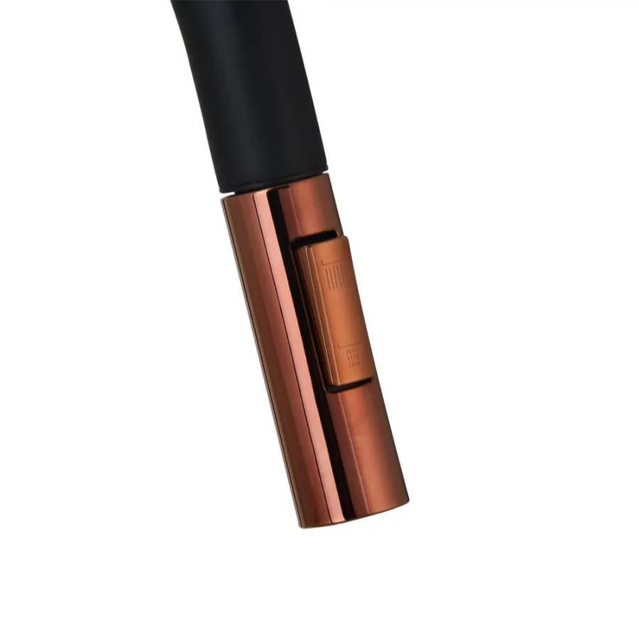 Bateria kuchenna z wyciąganą wylewką prysznicową, mosiądz sanitarny, czarny, CF2042