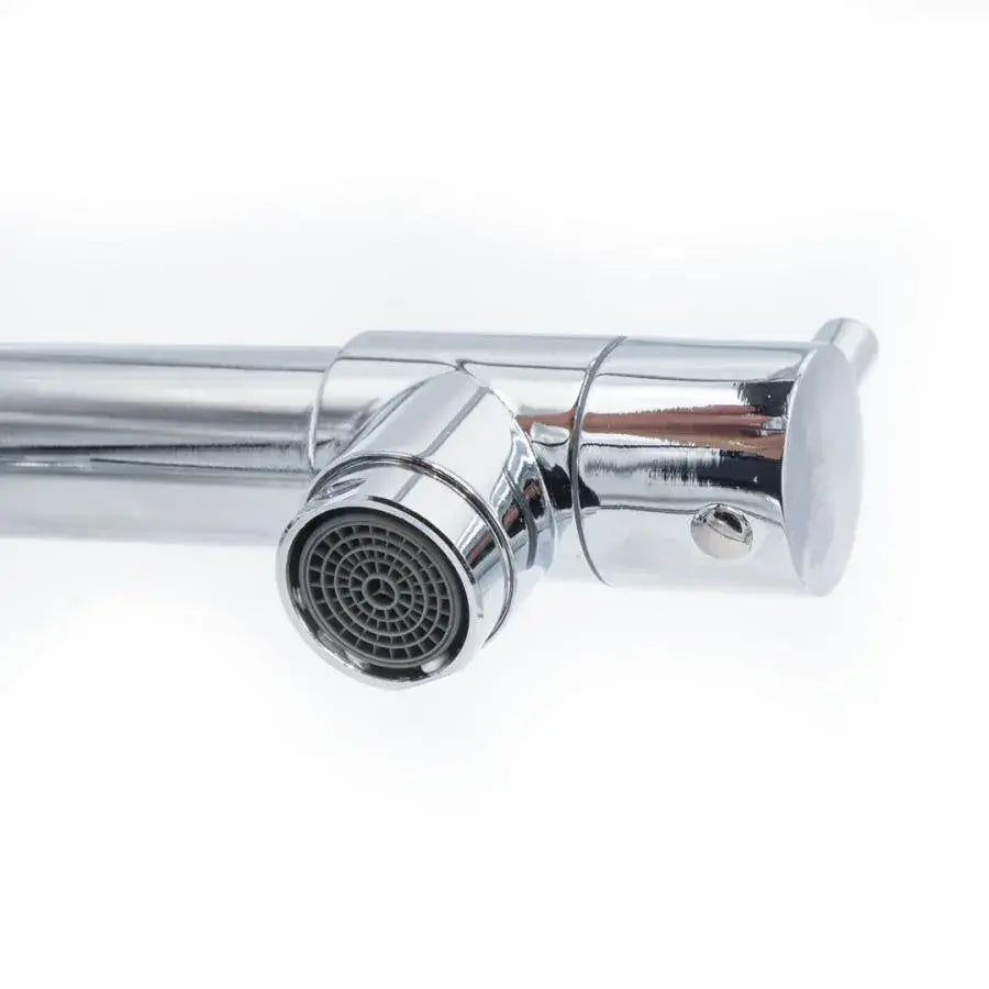 Bateria kuchenna z wyciąganą wylewką, stal nierdzewna i chromowany mosiądz, YD/301