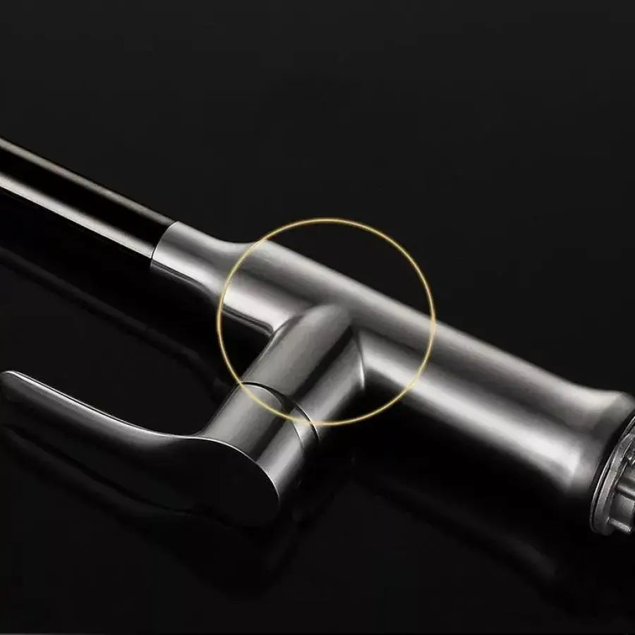 Bateria kuchenna z wyciąganą wylewką, stal nierdzewna SUS304, wykończenie satynowe, CF023