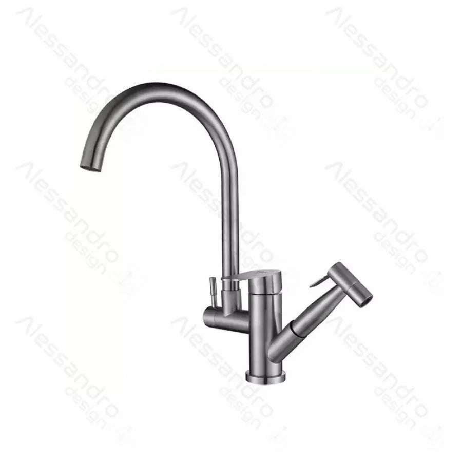 Bateria kuchenna z wyciąganą wylewką, stal nierdzewna SUS304, wykończenie satynowe, CF034