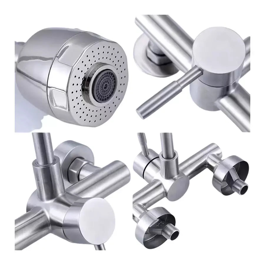 Bateria kuchenna, stal nierdzewna SUS304, wykończenie satynowe, CF014