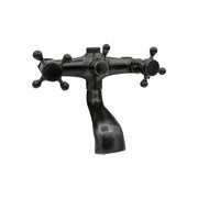 Bateria natryskowa z prysznicem ręcznym i wężem, mosiądz sanitarny, czarny, OD/2048