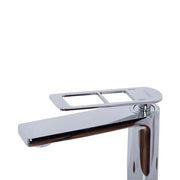 Jednouchwytowa bateria umywalkowa z głowicą ceramiczną, sanitarna, mosiądz, polerowany chrom, w zestawie złączki i zestaw montażowy 9707