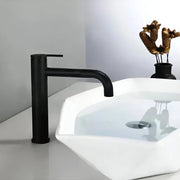 Bateria umywalkowa, sanitarna, mosiądz, czarna, 7237H