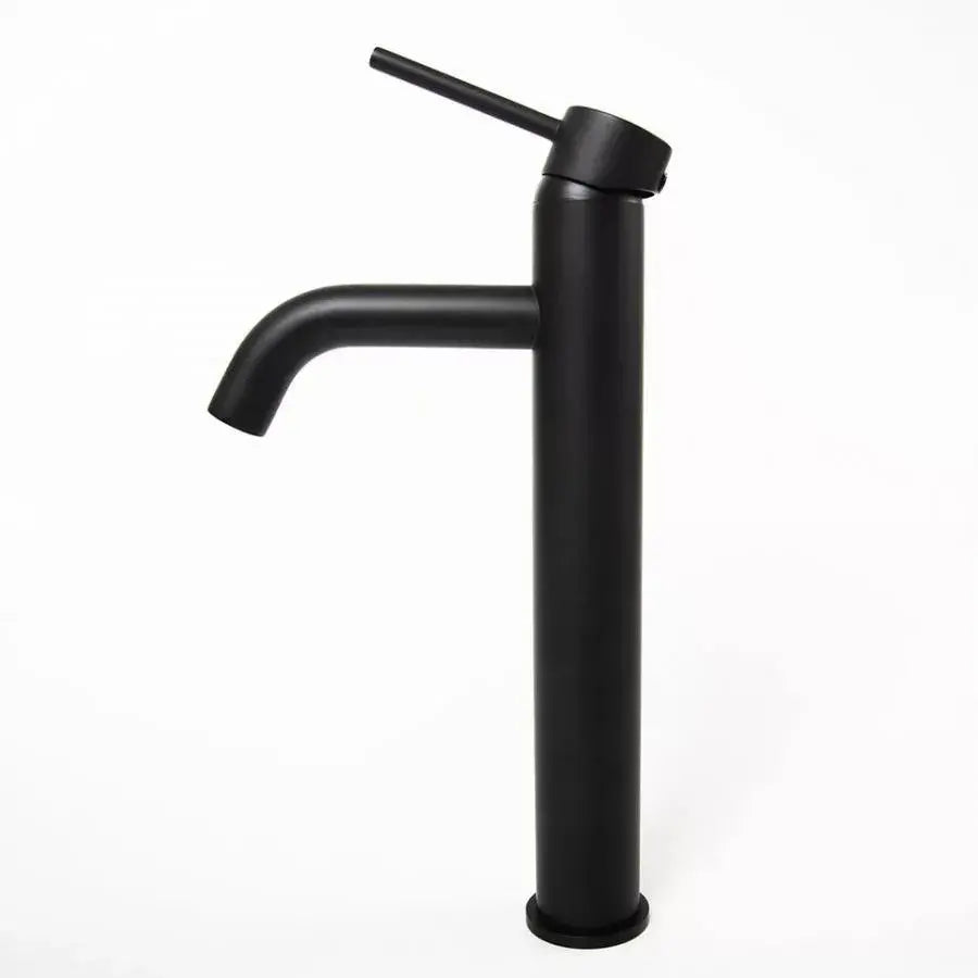 Jednouchwytowa bateria umywalkowa wysoka głowica ceramiczna sanitarna mosiądz czarny w zestawie przyłącza i zestaw montażowy 7527H