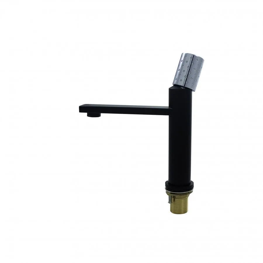 Bateria umywalkowa, mosiądz sanitarny, czarny, 7647H/C