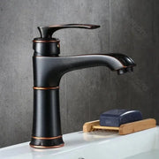 Bateria umywalkowa, mosiądz sanitarny, czarny, OD01/B