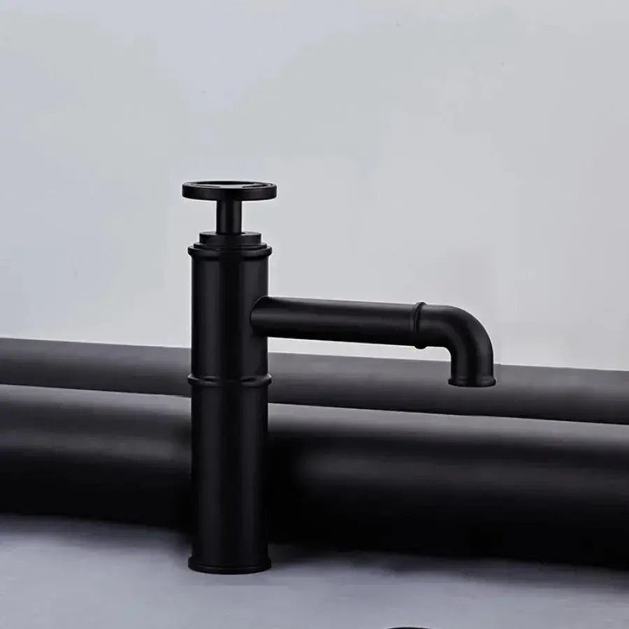 Bateria umywalkowa, mosiądz sanitarny, czarny, OD3005