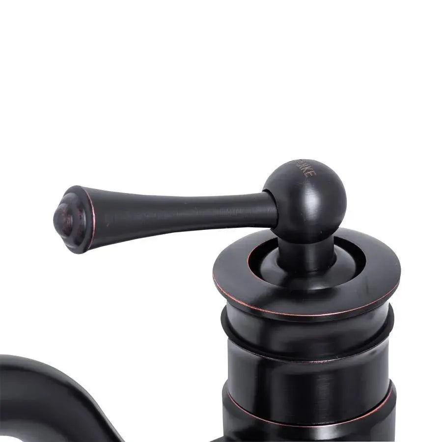 Bateria umywalkowa, sanitarna, mosiądz, czarna, WZY/318