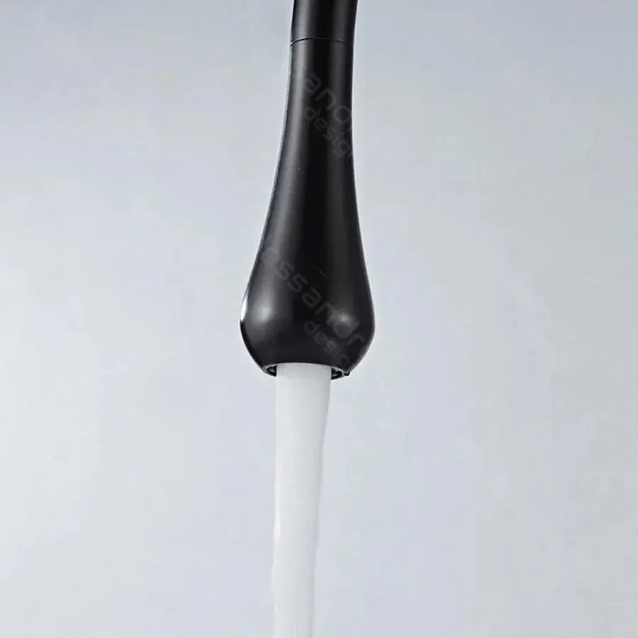 Bateria umywalkowa, sanitarna, mosiądz, czarna, WZY/327/B